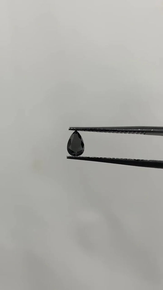0.32ct Pear Natural Diamond (Colour Fancy Black, Clarity VVS2, Cut EX, GIA Certified)