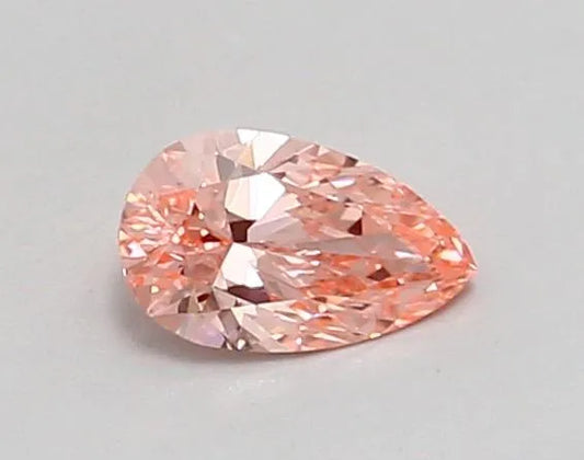 0.48ct Pear Lab Grown Diamond (Colour Fancy Vivid Pink, Clarity VVS1, IGI Certified)