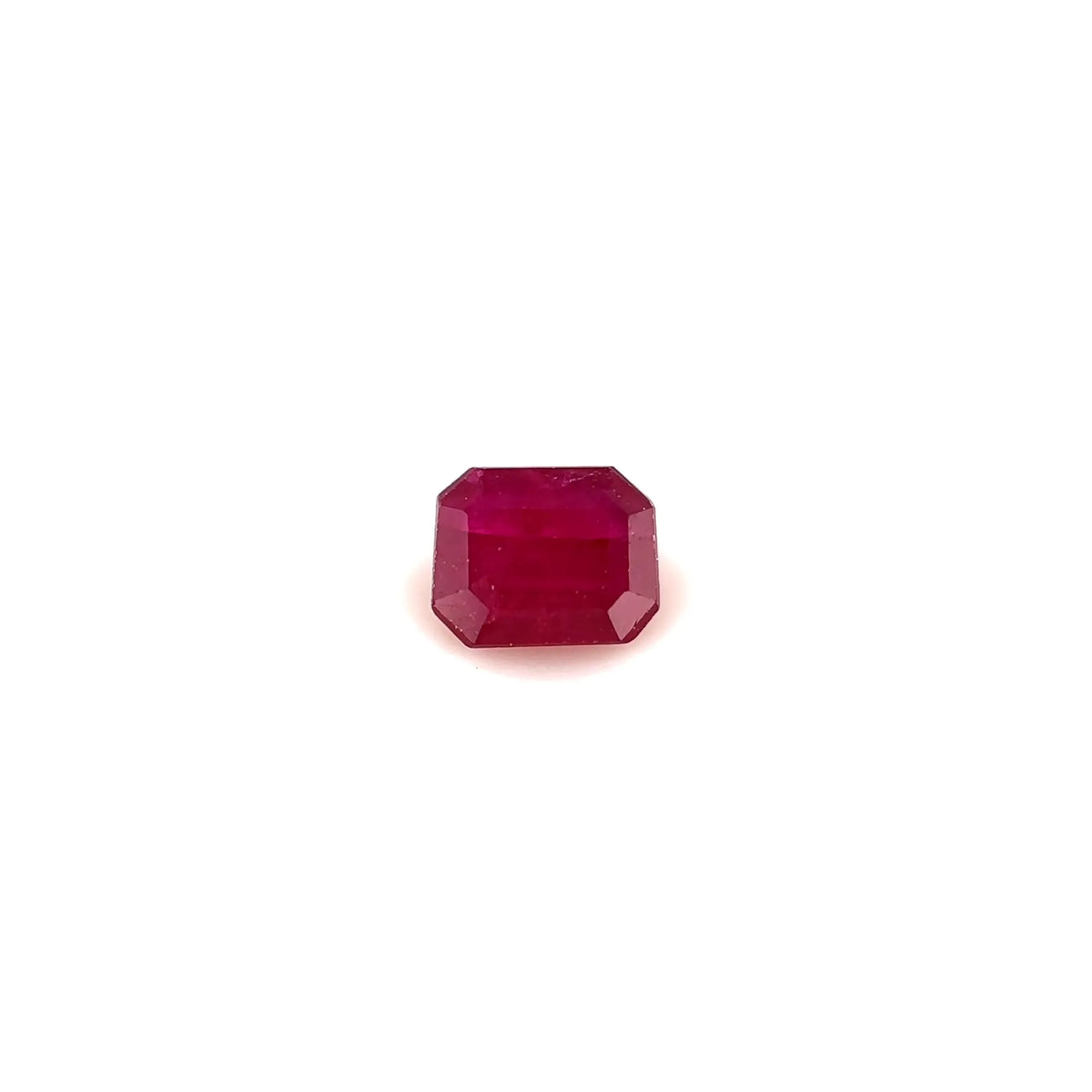 0.59ct Emerald Natural Ruby (Colour Red, Clarity Slightly Included, Cut Faceted)