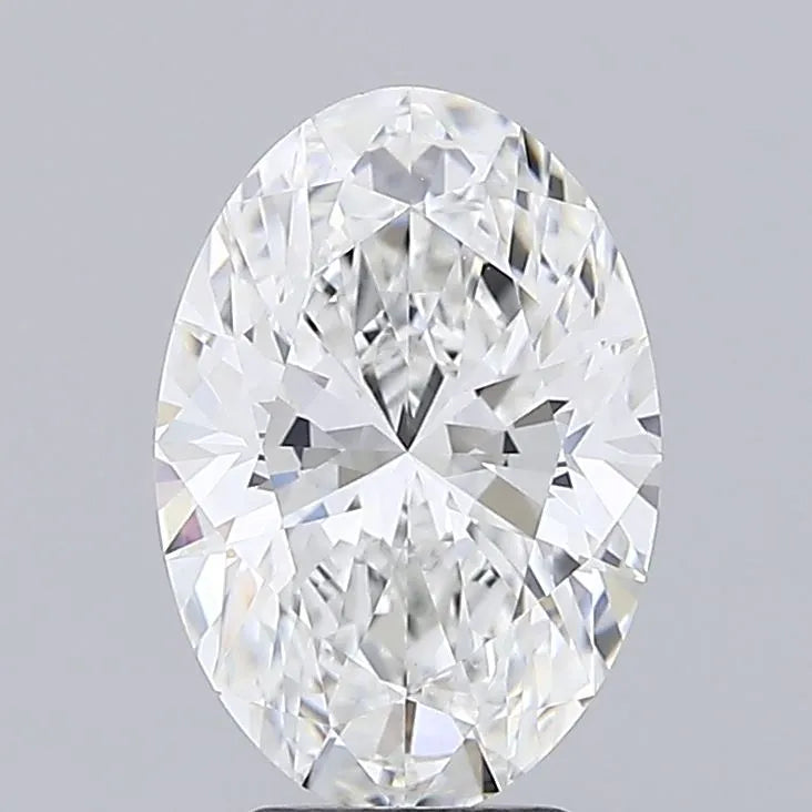 4.05ct Oval Lab Grown Diamond (Colour E, Clarity VVS2, IGI Certified)