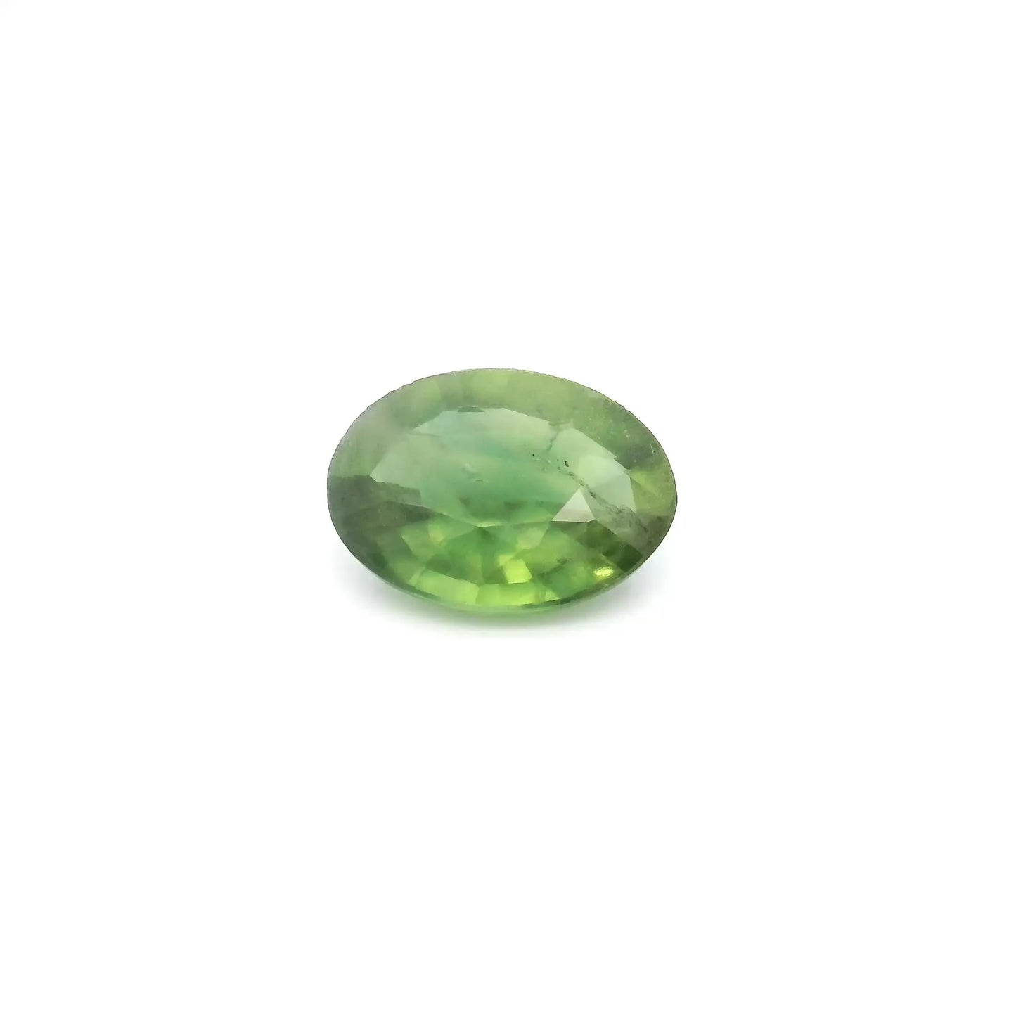 1.58ct Oval Natural Sapphire (Colour Green, Clarity Moderately Included, Cut Faceted)