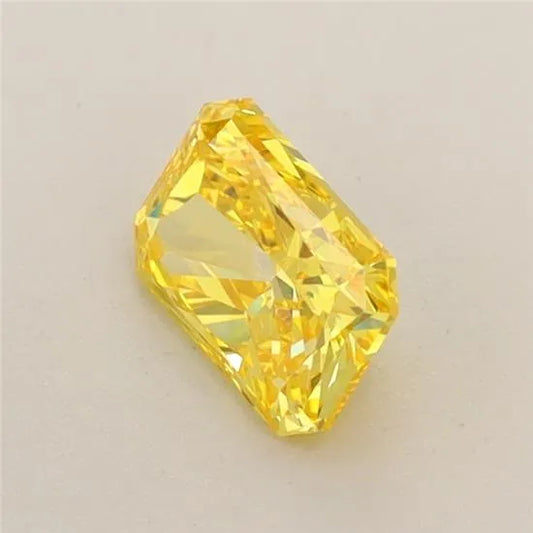0.64ct Radiant Lab Grown Diamond (Colour Fancy Vivid Yellow, Clarity VS1, IGI Certified)