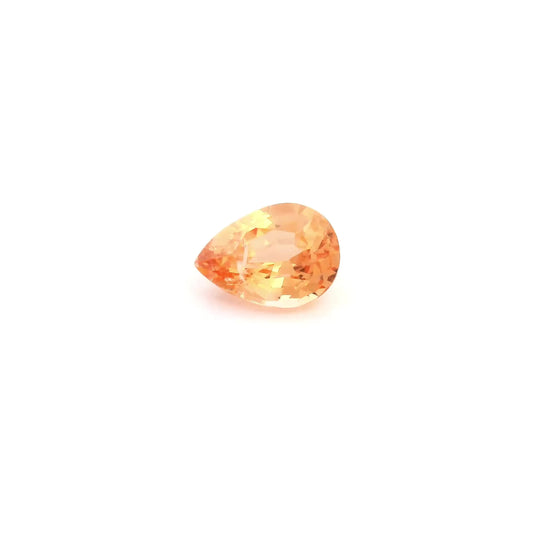 0.85ct Pear Natural Sapphire (Colour Orange, Clarity Eye Clean, Cut Faceted)