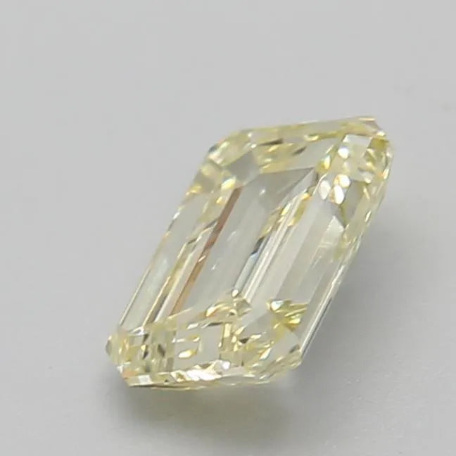 0.64ct Emerald Lab Grown Diamond (Colour Fancy Yellow, Clarity VVS2, IGI Certified)