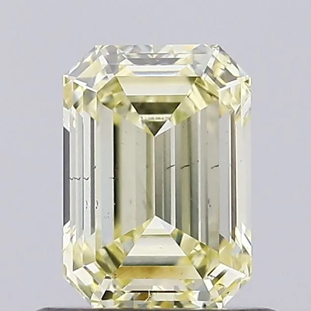 0.77ct Emerald Lab Grown Diamond (Colour Fancy Yellow, Clarity VS2, IGI Certified)