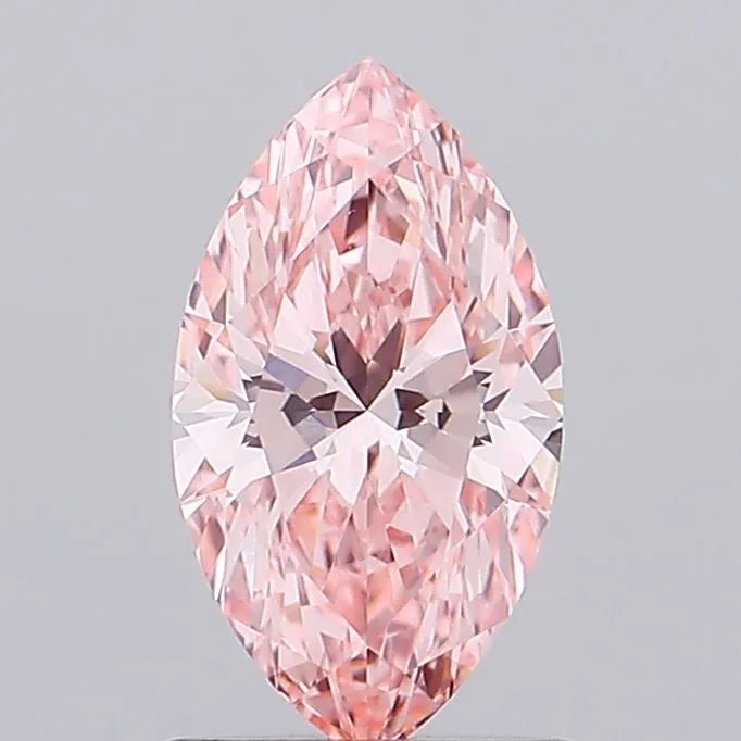 1.09ct Marquise Lab Grown Diamond (Colour Fancy Vivid Pink, Clarity VVS2, IGI Certified)