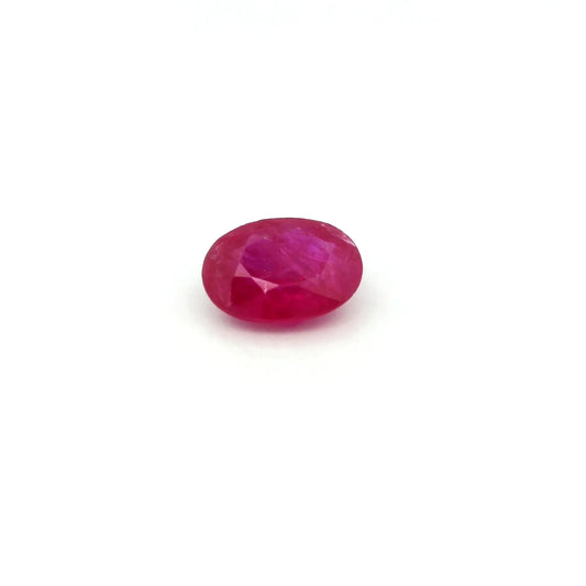 1.00ct Oval Natural Ruby (Colour Red, Clarity Slightly Included, Cut Faceted)