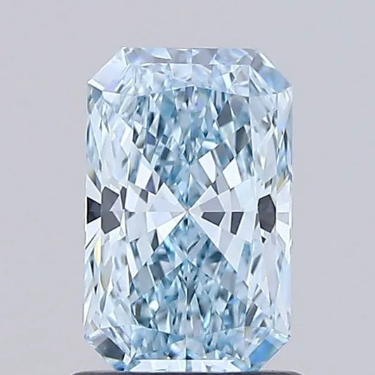 1.02ct Radiant Lab Grown Diamond (Colour Fancy Vivid Blue, Clarity VVS2, IGI Certified)