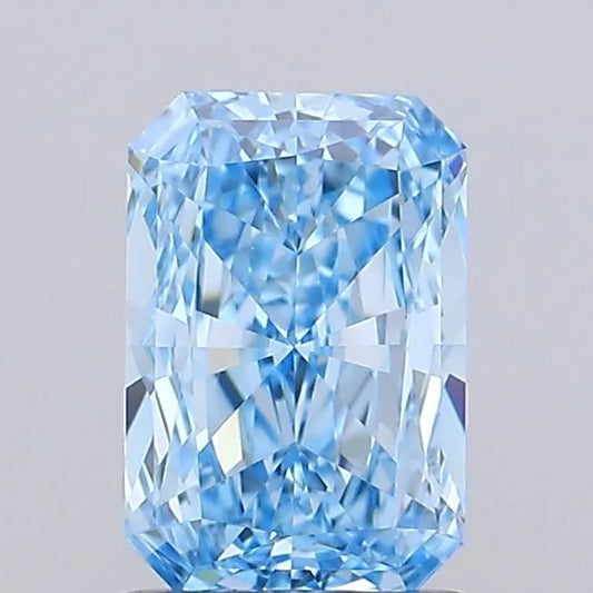 1.02ct Radiant Lab Grown Diamond (Colour Fancy Vivid Blue, Clarity VVS2, IGI Certified)