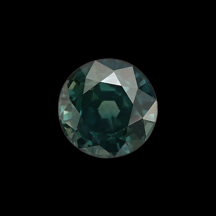 1.02ct Round Natural Sapphire (Colour Green, Clarity Eye Clean, Cut Faceted)
