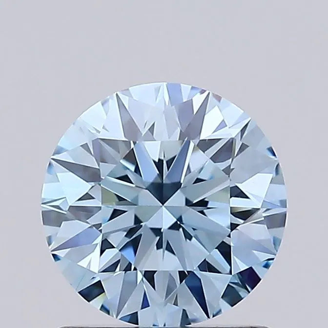 1.03ct Round Lab Grown Diamond (Colour Fancy Intense Blue, Clarity VVS2, Cut ID, IGI Certified)