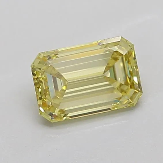 1.11ct Emerald Lab Grown Diamond (Colour Fancy Yellow, Clarity VS1, IGI Certified)