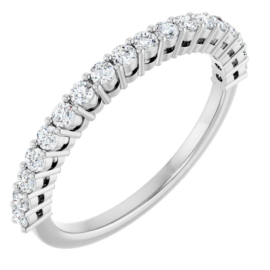1.7mm Diamond Half Eternity Band