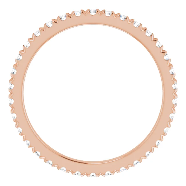 1.7mm Pavé Diamond Eternity Band