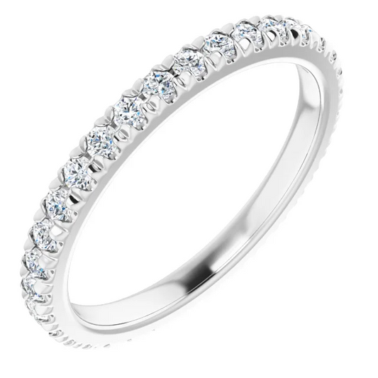 1.7mm Pavé Diamond Eternity Band