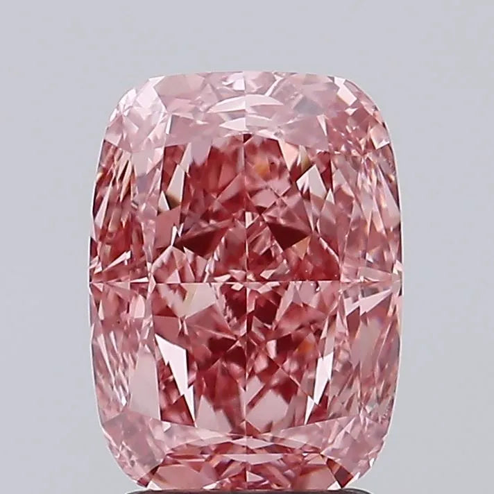 2.76ct Cushion modified Lab Grown Diamond (Colour Fancy Vivid Pink, Clarity VVS2, IGI Certified)