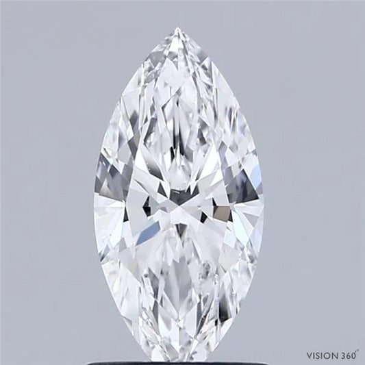 1.00ct Marquise Natural Diamond (Colour D, Clarity SI1, GIA Certified)