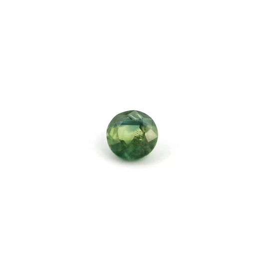 0.60ct Round Natural Sapphire (Colour Green, Clarity Eye Clean, Cut Faceted)