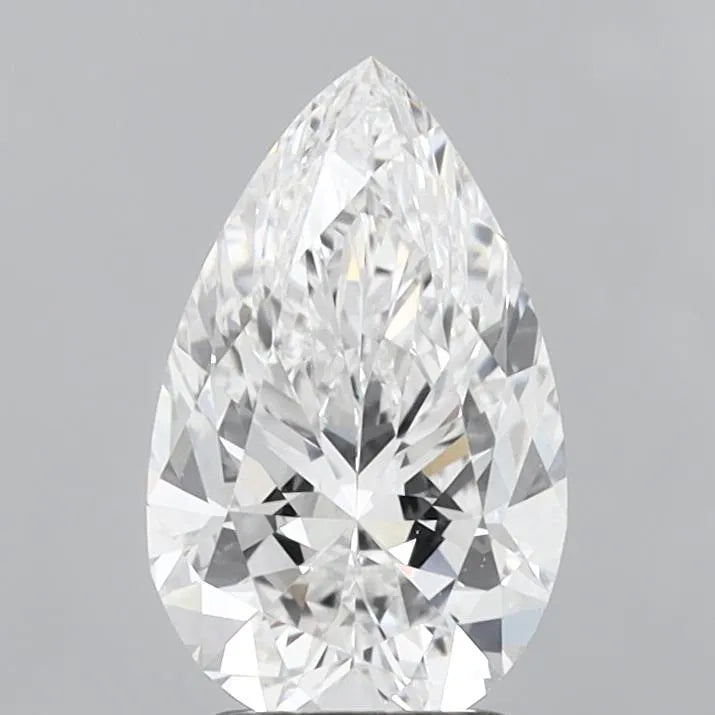 2.52ct Pear Lab Grown Diamond (Colour D, Clarity VVS2, IGI Certified)
