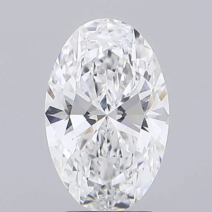 2.70ct Oval Lab Grown Diamond (Colour D, Clarity VVS2, IGI Certified)