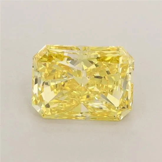 0.66ct Radiant Lab Grown Diamond (Colour Fancy Vivid Yellow, Clarity VVS2, IGI Certified)