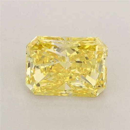 0.66ct Radiant Lab Grown Diamond (Colour Fancy Vivid Yellow, Clarity VVS2, IGI Certified)