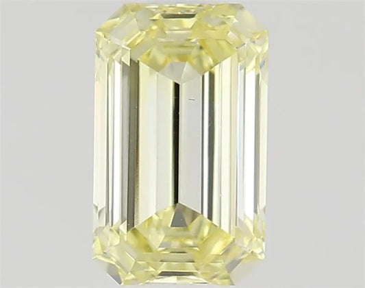 0.73ct Emerald Lab Grown Diamond (Colour Fancy Yellow, Clarity VS1, IGI Certified)
