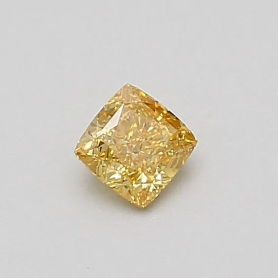 0.29ct Cushion brilliant Lab Grown Diamond (Colour Fancy Vivid Yellow, Clarity VS1, IGI Certified)