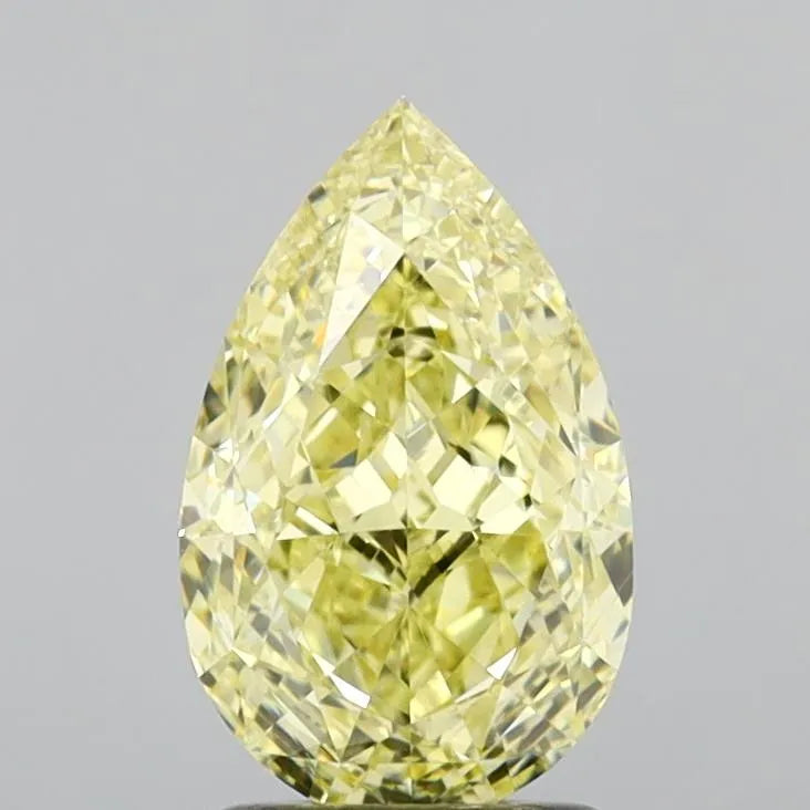 2.26ct Pear Natural Diamond (Colour Fancy Yellow, Clarity VS1, GIA Certified)