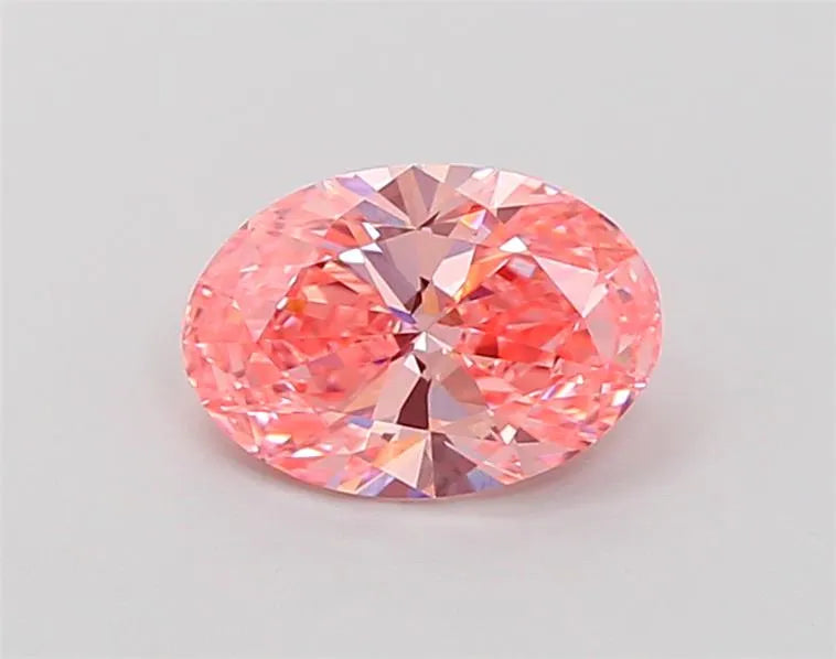 1.19ct Oval Lab Grown Diamond (Colour Fancy Vivid Pink, Clarity VS1, IGI Certified)