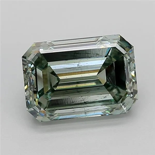 3.23ct Emerald Lab Grown Diamond (Colour Fancy Intense Green, Clarity SI1, IGI Certified)