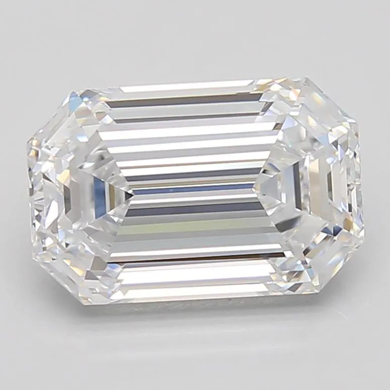 2.78ct Emerald Lab Grown Diamond (Colour D, Clarity VVS1, GIA Certified)