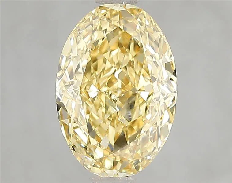2.51ct Oval Lab Grown Diamond (Colour Fancy Intense Yellow, Clarity VVS1, IGI Certified)