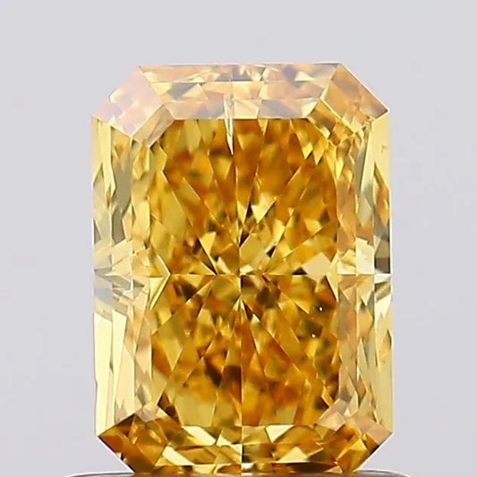 1.01ct Radiant Lab Grown Diamond (Colour Fancy Vivid Yellow, Clarity SI1, IGI Certified)