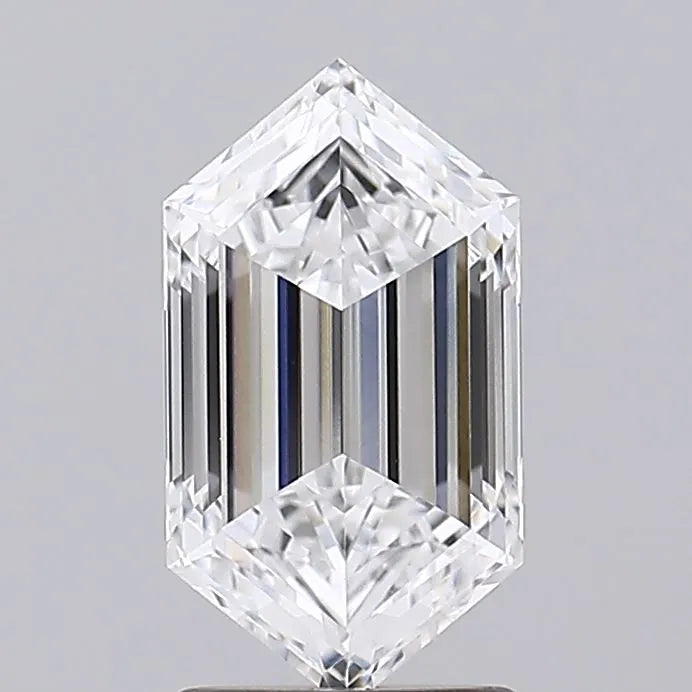 1.82ct Hexagonal Lab Grown Diamond (Colour D, Clarity VVS2, GIA Certified)