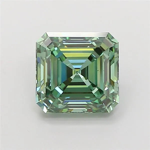 3.02ct Asscher Lab Grown Diamond (Colour Fancy Vivid Green, Clarity VS1, IGI Certified)