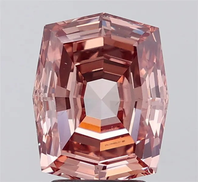 3.12ct Octagonal Lab Grown Diamond (Colour Fancy Brown, Clarity VS2, IGI Certified)