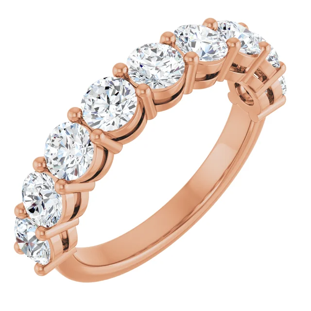 3.8mm Diamond Half Eternity Band