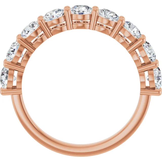 3.8mm Diamond Half Eternity Band