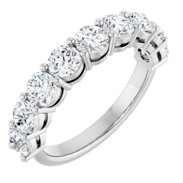 3.8mm Diamond Half Eternity Band