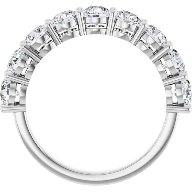 3.8mm Diamond Half Eternity Band
