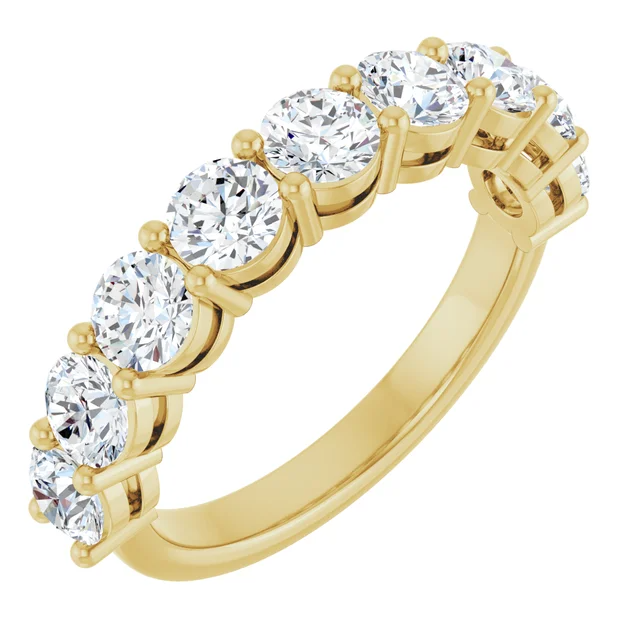 3.8mm Diamond Half Eternity Band
