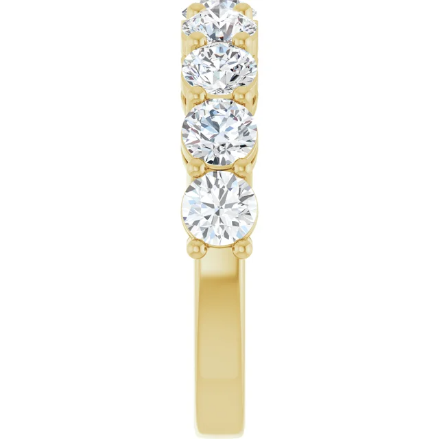 3.8mm Diamond Half Eternity Band