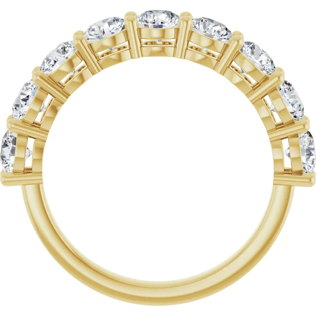 3.8mm Diamond Half Eternity Band