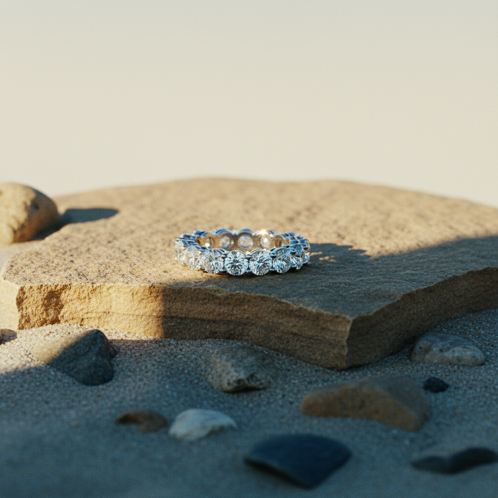 3.8mm Diamond Eternity Band