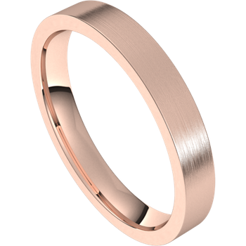 3mm Flat Band (Rose Gold)