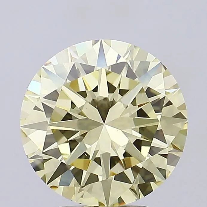 4.01ct Round Lab Grown Diamond (Colour Fancy Yellow, Clarity VS1, Cut VG, IGI Certified)