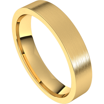 4mm Flat Band (Yellow Gold)