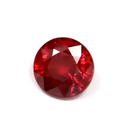 0.89ct Round Natural Ruby (Colour Red, Clarity Eye Clean, Cut Faceted)