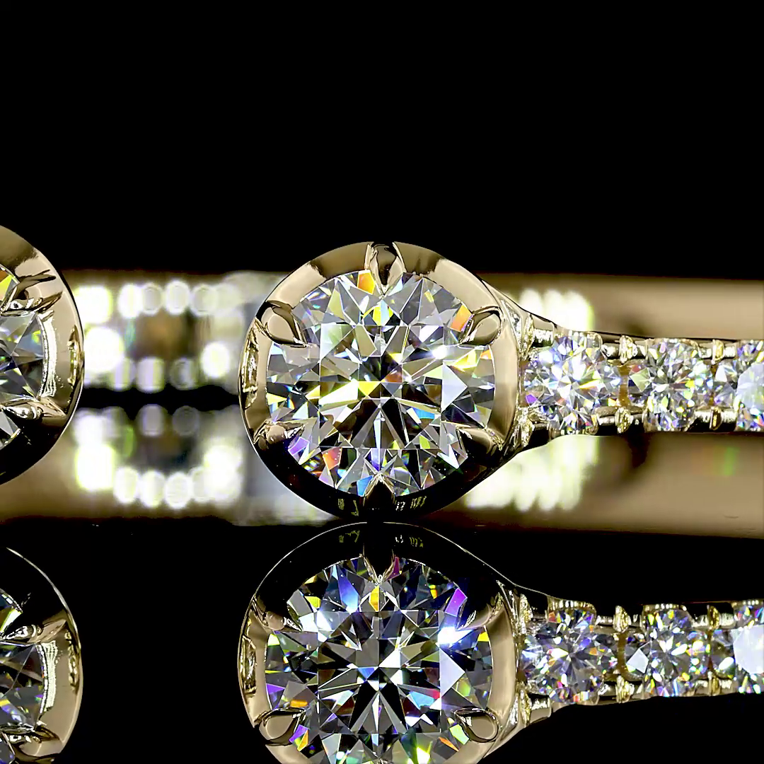 5.91ctw Lab Grown Diamond Hinged Cuff